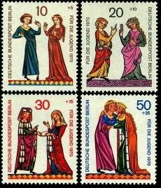 Berlin, Michel Nr. 354-357 postfrisch - Minnesänger 1970