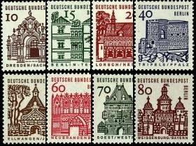 Berlin, Michel Nr. 242-249 postfrisch - Freimarken Deutsche Bauwerke (I)