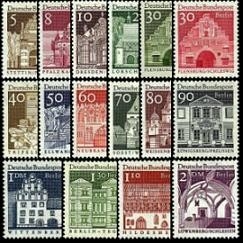 Berlin, Michel Nr. 270-285 postfrisch - Freimarken Deutsche Bauwerke (II)