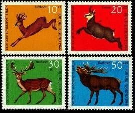 Berlin, Michel Nr. 291-294 postfrisch - Jugend 1966: Hochwild