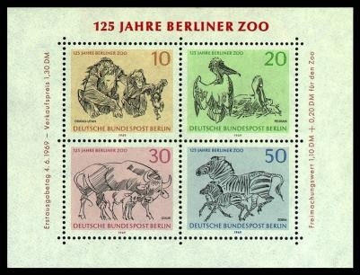 Berlin, Block 2 postfrisch - 125 Jahre Berliner Zoo