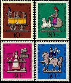 Berlin, Michel Nr. 348-351 postfrisch - Wohlfahrt 1969: Zinnfiguren