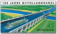 Bund, Michel Nr. 2454 postfrisch - 100 Jahre Mittellandkanal