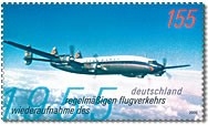 Bund, Michel Nr. 2450 postfrisch - Wiederaufnahme des regelmäßigen Flugverkehrs in Deuts