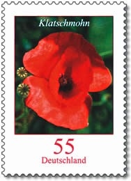 Bund, Michel Nr. 2472 postfrisch - Freimarken Blumen: 55 cent Klatschmohn
