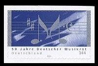 Bund, Michel Nr. 2380 postfrisch - 50 Jahre Deutscher Musikrat selbstklebend