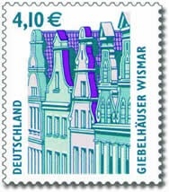 Bund, Michel Nr. 2323 postfrisch - Freimarke: Giebelhäuser Wismar