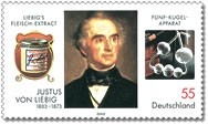 Bund, Michel Nr. 2337 postfrisch - 200. Geburtstag Justus von Liebig