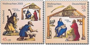 Bund, Michel Nr. 2369-2370 postfrisch - Weihnachten 2003