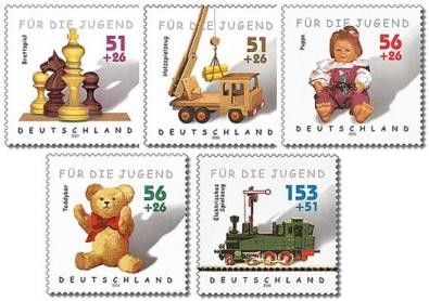Bund, Michel Nr. 2260-2264 postfrisch - Jugend 2002 Kinderspielzeug