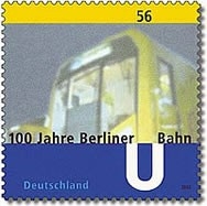 Bund, Michel Nr. 2242 postfrisch - 100 Jahre Berliner U-Bahn