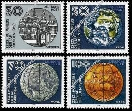 DDR, MiNr. 3360-3363 postfrisch - Kongress der IAF Dresden