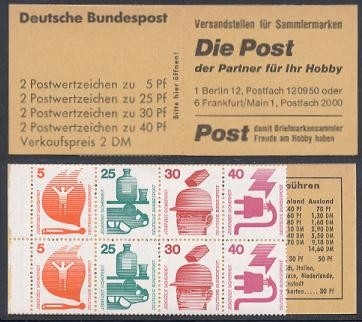 Bund, Markenheftchen MH 19 a RLV I postfrisch