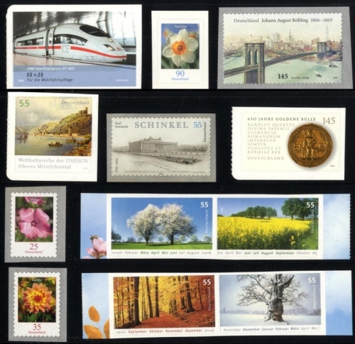BRD / BUND 2006 selbstklebende Briefmarken postfrisch komplett