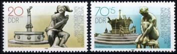 DDR, MiNr. 3265-3266 postfrisch - Briefmarkenausstellung Magdeburg 1989