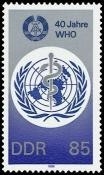 DDR, MiNr. 3214 postfrisch - 40 Jahre WHO 1988