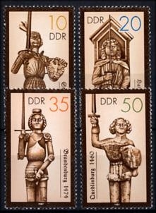 DDR, MiNr. 3063-3066 postfrisch - Historische Denkmale - Rolandsäulen (I)