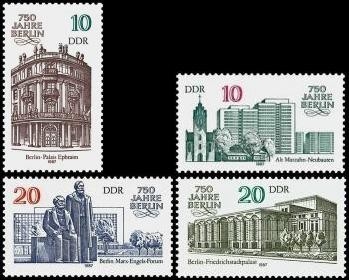 DDR, MiNr. 3075-3078 postfrisch - 750 Jahre Berlin