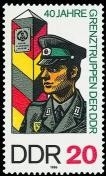 DDR, MiNr. 3048 postfrisch - 40 Jahre Grenztruppen