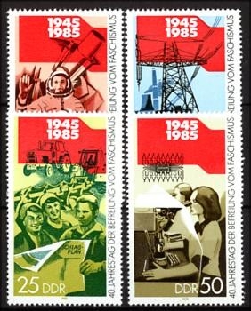 DDR, MiNr. 2941-2944 postfrisch - 40. Jahrestag der Befreiung vom Faschismus