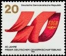 DDR, MiNr. 2951 postfrisch - 40 Jahre FDGB