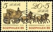 DDR, MiNr. 2965-2966 Zusammendruck postfrisch - SOZPHILEX ’85, Berlin