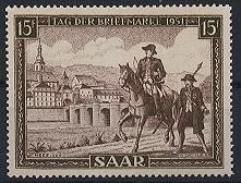 Saarland, Michel Nr. 305 postfrisch - Tag der Briefmarke 1951