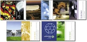 Bund, Michel Nr. 2517-2521 postfrisch - Für den Sport 2006
