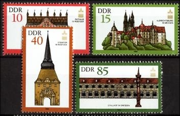 DDR, MiNr. 2869-2872 postfrisch - Denkmalpflege Bauwerke