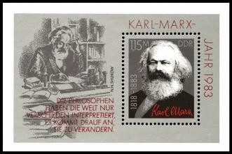 DDR, Block 71 postfrisch - Karl Marx Jahr 1983