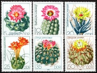 DDR, MiNr. 2802-2807 postfrisch - Kakteen 1983