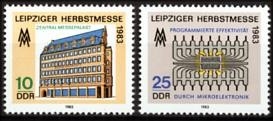 DDR, MiNr. 2822-2823 postfrisch - Leipziger Herbstmesse 1983
