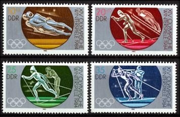 DDR, MiNr. 2839-2842 postfrisch - Olympische Winterspiele Sarajevo 1984