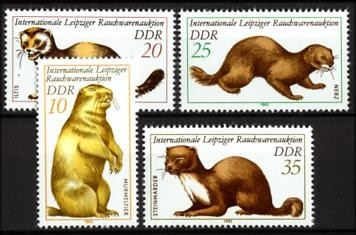DDR, MiNr. 2677-2680 postfrisch - Internationale Leipziger Rauchwarenauktion