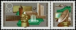DDR, MiNr. 2732 Zusammendruck postfrisch - OSS Ministerkonferenz 1982