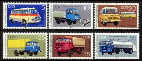 DDR, MiNr. 2744-2749 postfrisch - IFA Nutzfahrzeuge