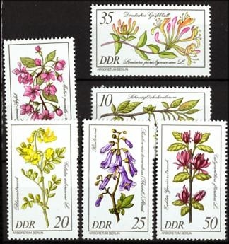 DDR, MiNr. 2573-2578 postfrisch - Seltene Gehölze