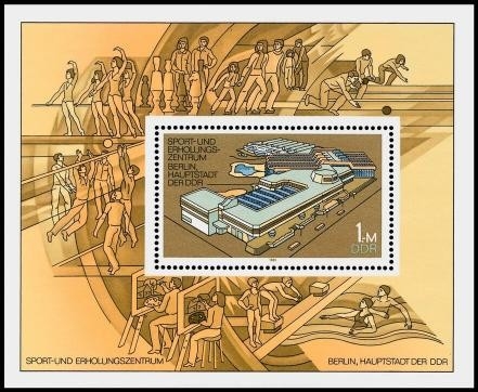 DDR, Block 64 postfrisch - Sport- und Erholungszentrum Berlin