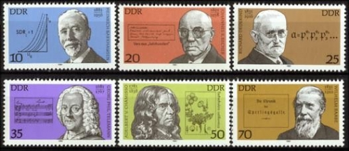 DDR, MiNr. 2603-2608 postfrisch - Bedeutende Persönlichkeiten (IX)