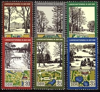 DDR, MiNr. 2611-2616 postfrisch - Landschaftsparks