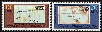 DDR, MiNr. 2646-2647 postfrisch - Tag der Philatelisten 1981