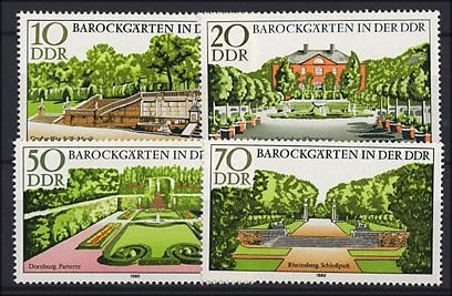 DDR, MiNr. 2486-2489 postfrisch - Barockgärten