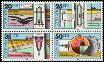 DDR, MiNr. 2557-2560 Viererblock postfrisch - Geophsik