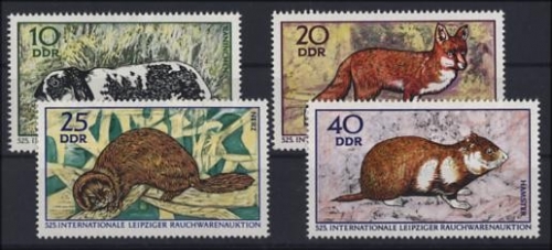 DDR, MiNr. 1541-1544 postfrisch - Leipziger Rauchwarenauktion