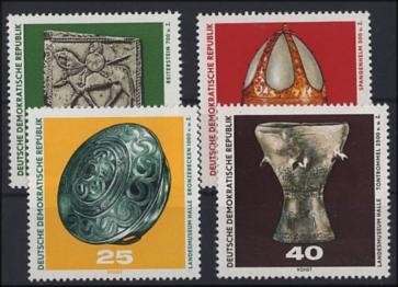 DDR, MiNr. 1553-1556 postfrisch - Archäologische Funde