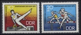 DDR, MiNr. 1594-1595 postfrisch - Kinder- und Jugendspartakiade, Berlin