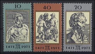 DDR, MiNr. 1672-1674 postfrisch - Albrecht Dürer