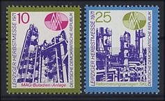 DDR, MiNr. 1700-1701 postfrisch - Leipziger Frühjahrsmesse 1971