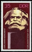 DDR, MiNr. 1706 postfrisch - Einweihung des Karl-Marx-Monuments, Chemnitz (Karl-Marx-Stadt)