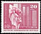 DDR, MiNr. 1820 postfrisch - 20 Pf. Ausfbau Kleinformat Lenindenkmal, Wohnhochhaus, Berlin